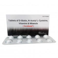 ビオチン・NAC・パントテン酸カルシウム・葉酸・亜鉛配合錠（ケラブースト）100錠