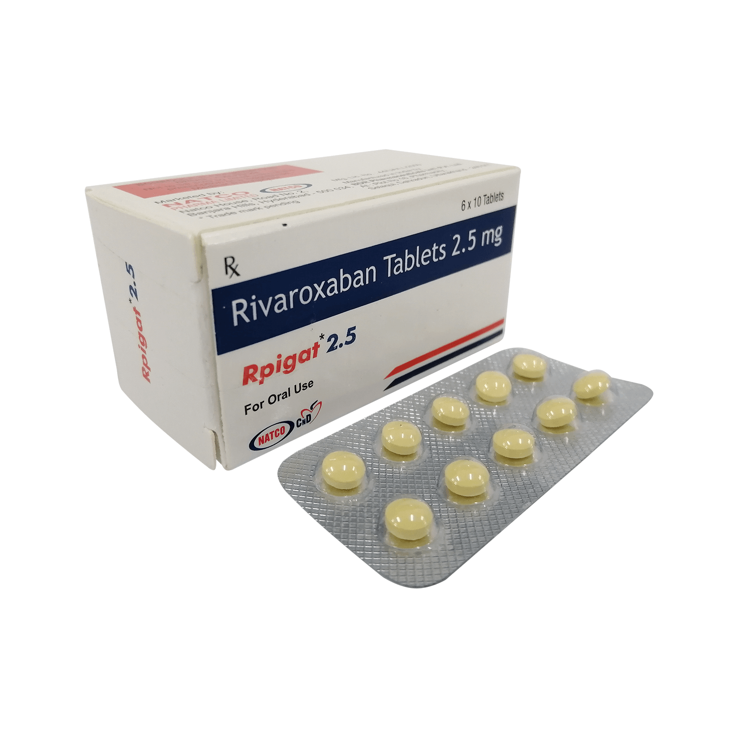イグザレルトジェネリック2.5mg60錠（リバーロキサバン）通販