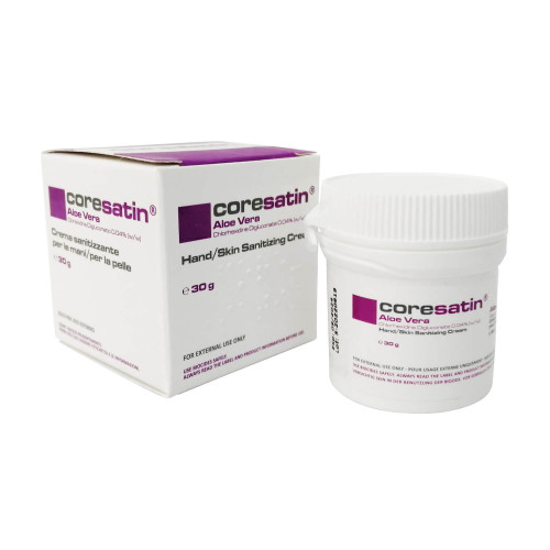 ハンドスキン除菌アロエヴェラ配合クリーム（善玉菌保護・保湿）30g｜Coresatin