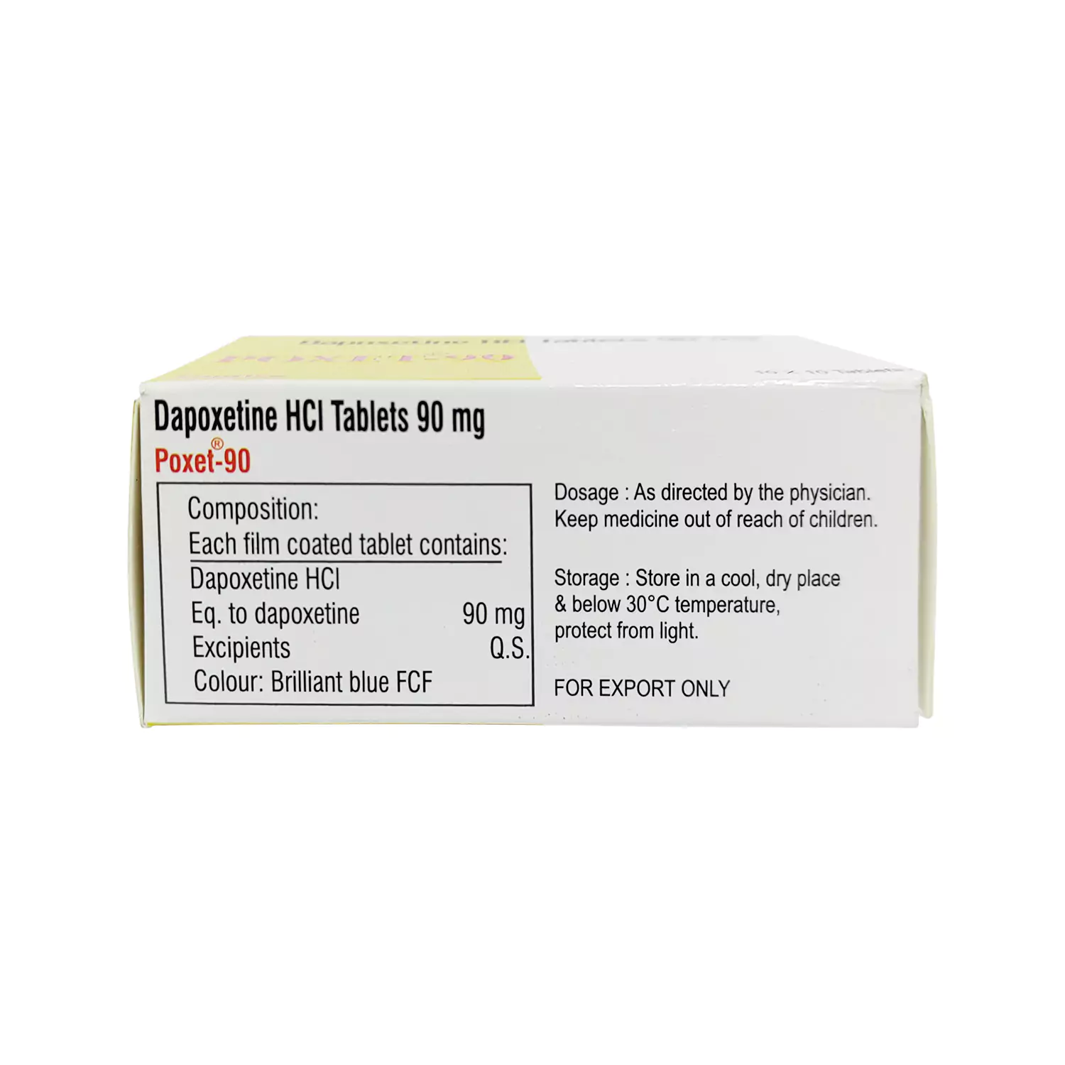 ポゼット90mg（ダポキセチン）通販｜早漏治療薬｜医薬品個人輸入
