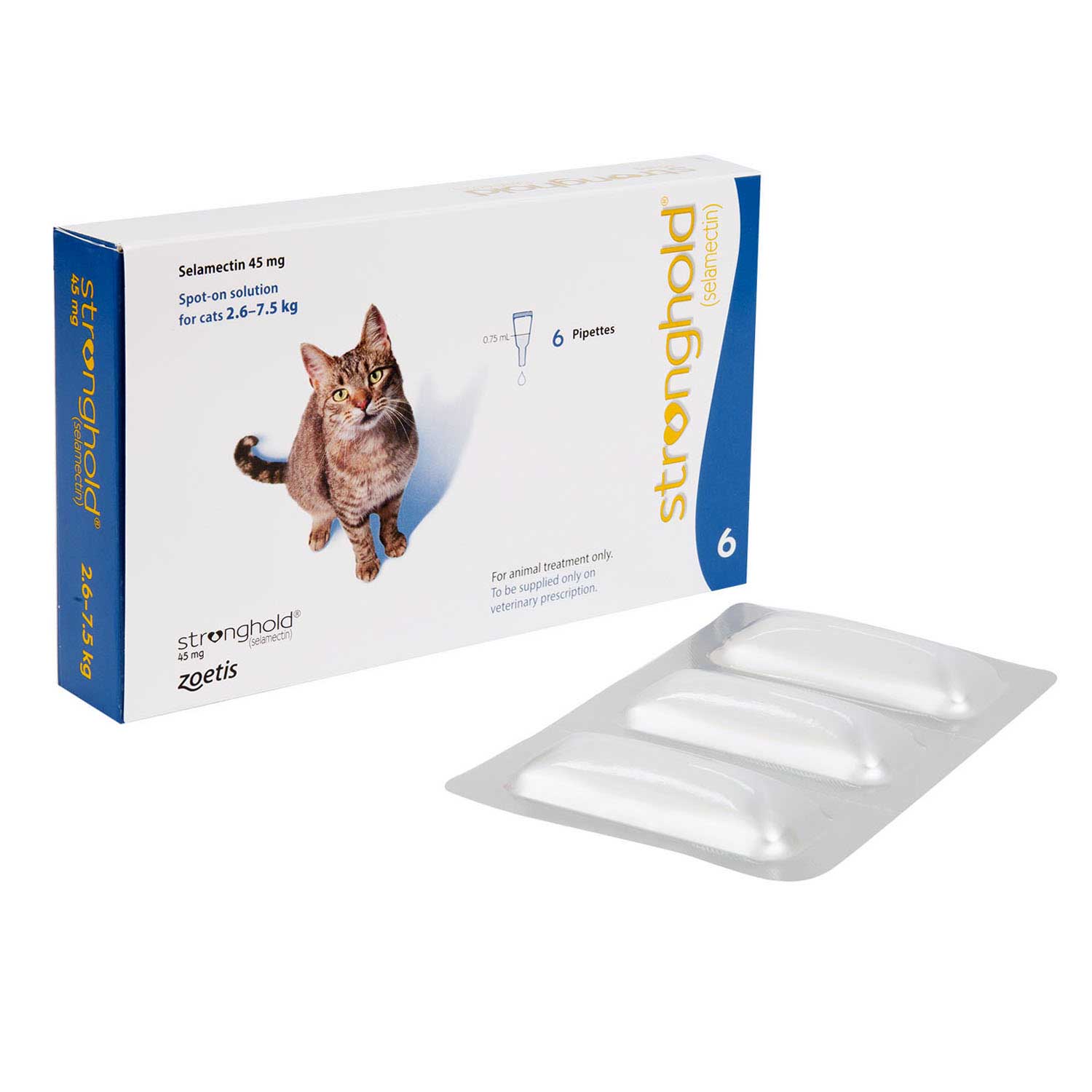 ストロングホールド猫用通販 フィラリア予防 ノミ回虫駆除薬 くすりエクスプレス