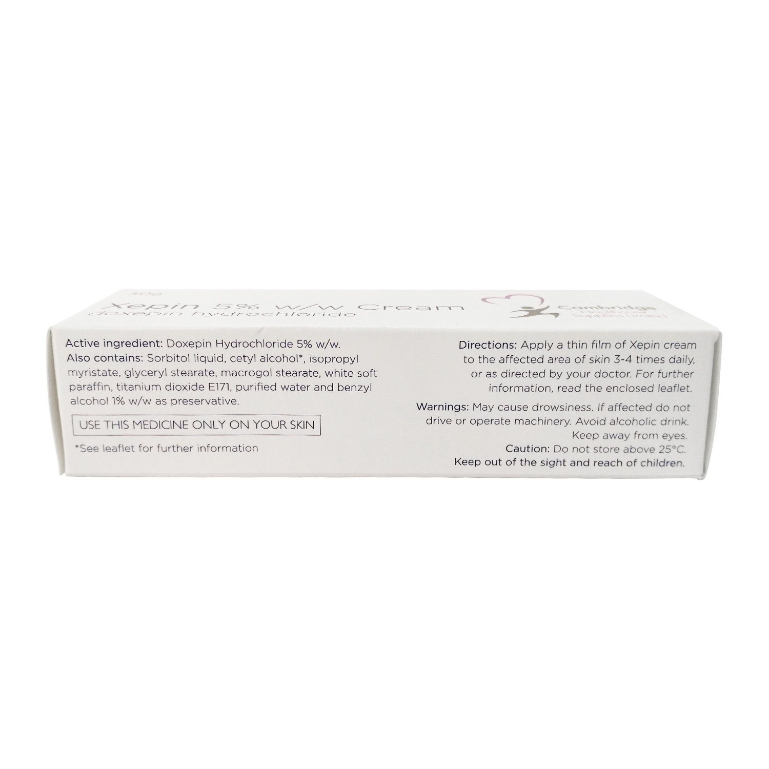 ドキセピンクリーム5%30g通販｜アトピー性皮膚炎｜医薬品個人